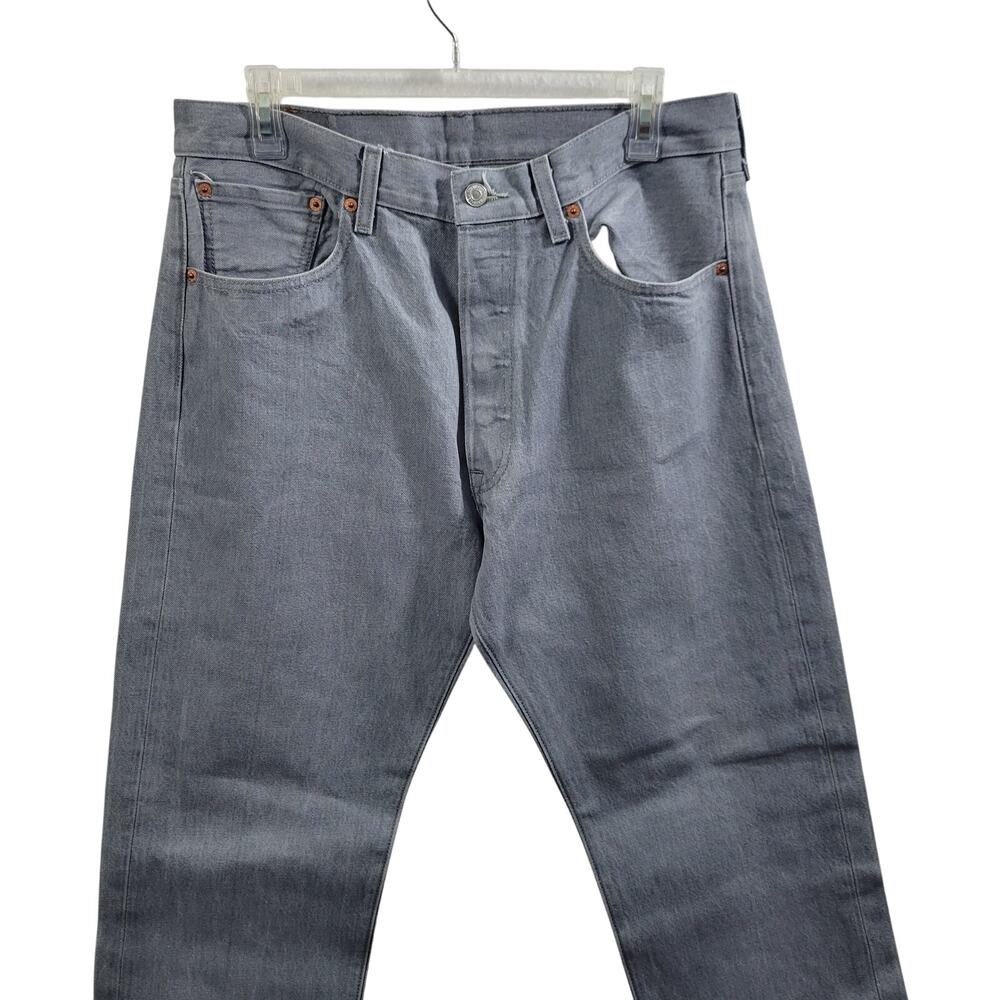 Levi's Strauss Men Gray 501 Jeans Size 35" x 36" Tag (Actual 34 x 33) 51325-1125 - Picture 2 of 7